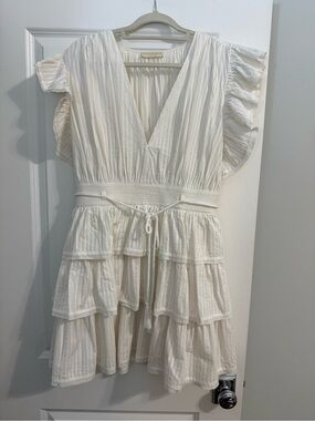 Ulla Johnson Cream Pleated dress